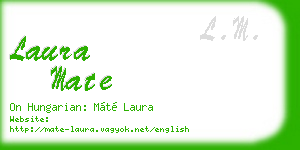 laura mate business card